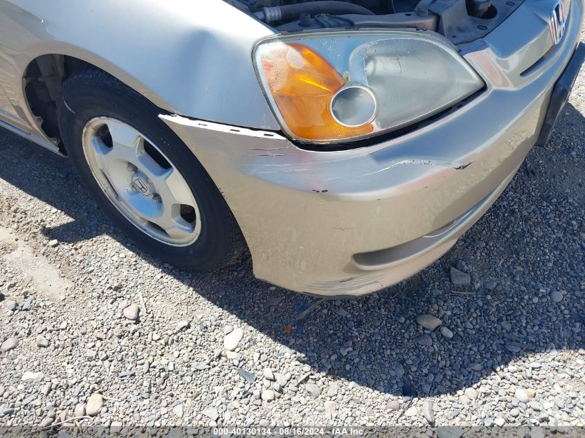 2003 Honda Civic Hybrid VIN: JHMES96633S010657 Lot: 40130134