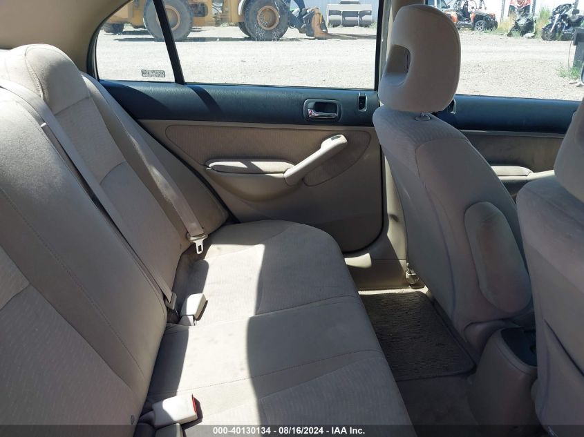 2003 Honda Civic Hybrid VIN: JHMES96633S010657 Lot: 40130134