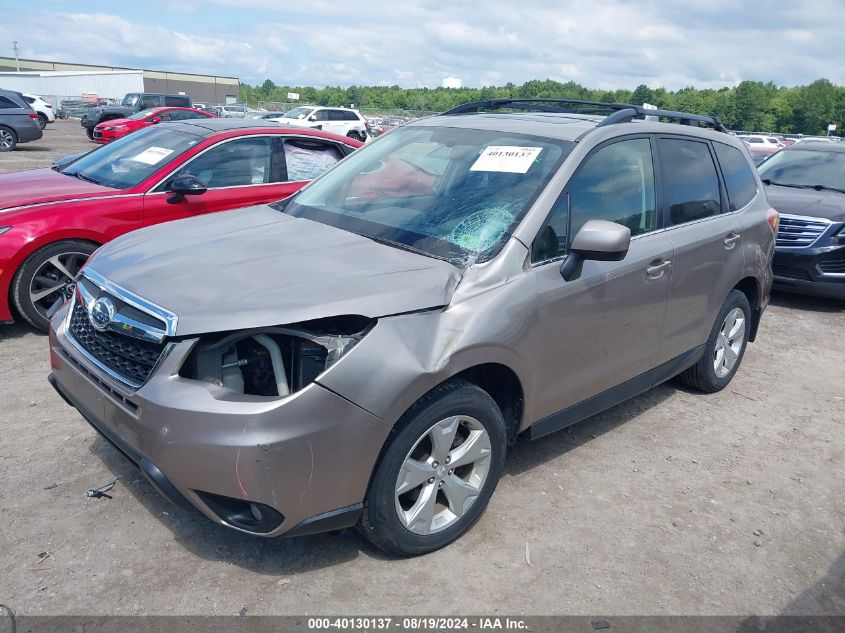 2016 Subaru Forester 2.5I Limited VIN: JF2SJAHC0GH466342 Lot: 40130137