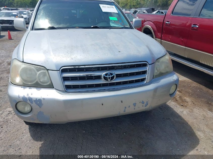 2002 Toyota Highlander Limited V6 VIN: JTEGF21A320065357 Lot: 40130190