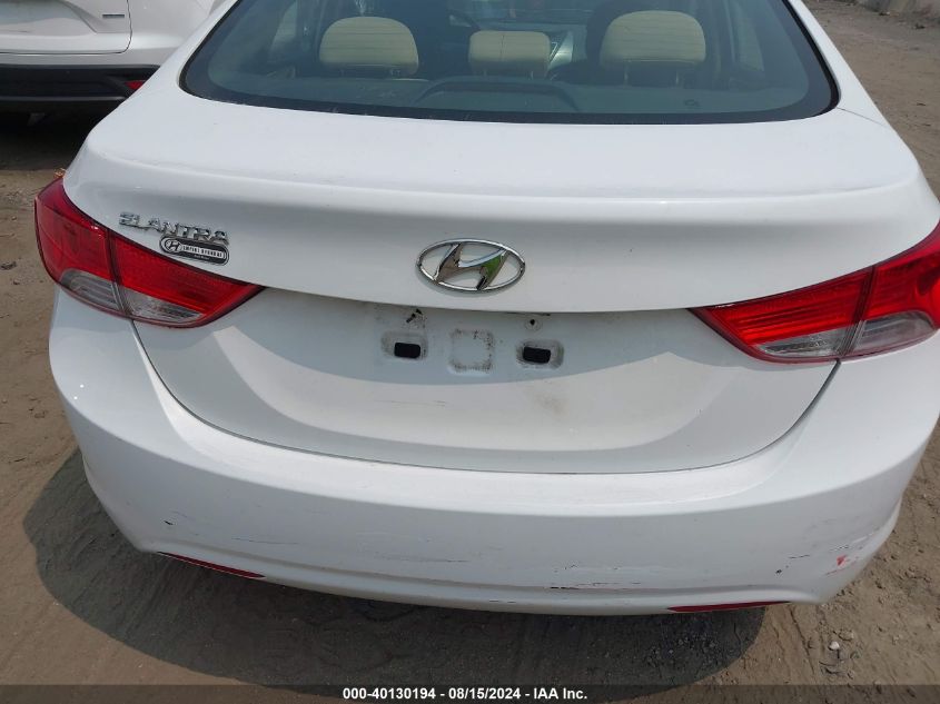 2013 Hyundai Elantra Gls VIN: 5NPDH4AE9DH425933 Lot: 40130194