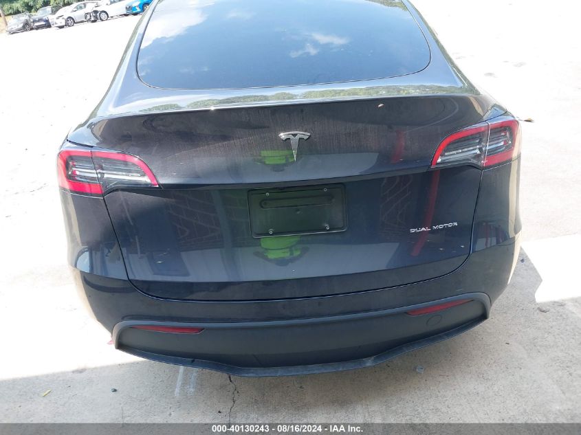 2024 Tesla Model Y Long Range Dual Motor All-Wheel Drive VIN: 7SAYGDEE2RA266631 Lot: 40130243