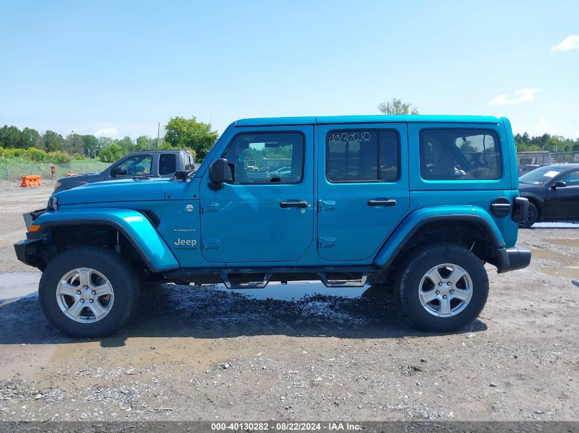 2019 Jeep Wrangler Unlimited Sahara VIN: 1C4HJXEG4KW611549 Lot: 40130282