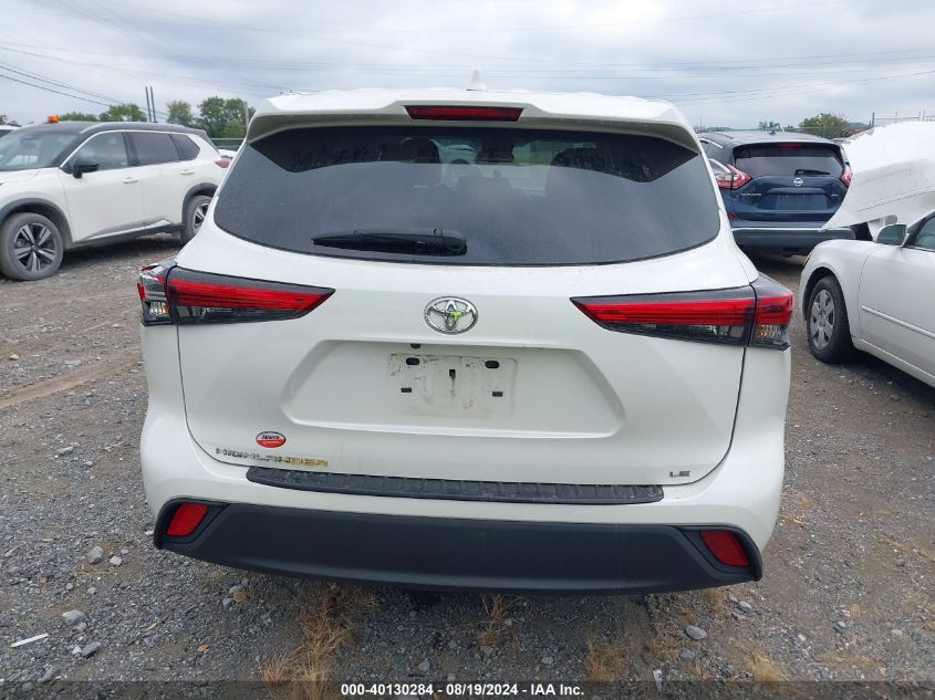 2021 Toyota Highlander Le VIN: 5TDZZRAH3MS528611 Lot: 40130284