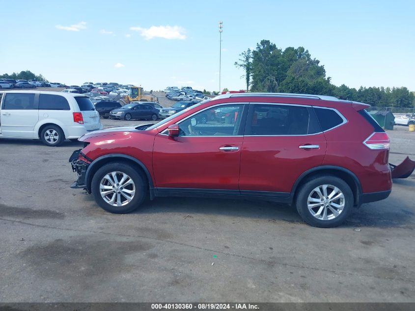 2015 Nissan Rogue Sv VIN: KNMAT2MT5FP531304 Lot: 40130360