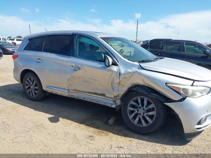 2014 Infiniti Qx60 VIN: 5N1AL0MNXEC504235 Lot: 40130369