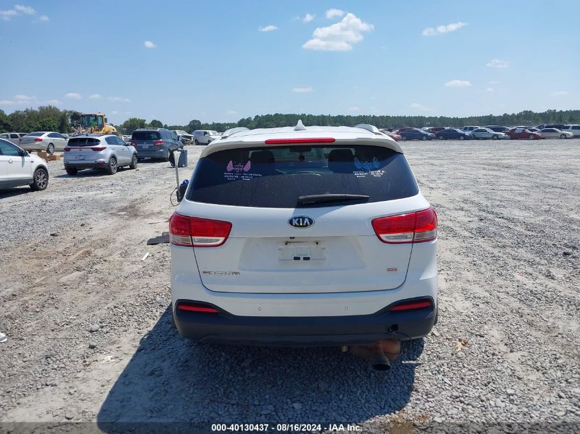 2017 Kia Sorento 2.4L Lx VIN: 5XYPG4A34HG210245 Lot: 40130437