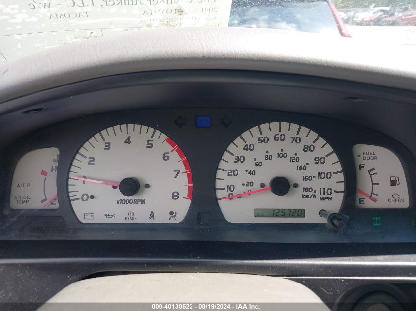 2001 Toyota Tacoma Base (A4) VIN: 5TEWM72N21Z744944 Lot: 40130522