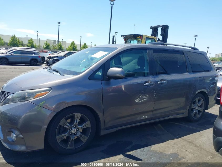 2015 Toyota Sienna Se Premium 8 Passenger VIN: 5TDXK3DCXFS598800 Lot: 40130608