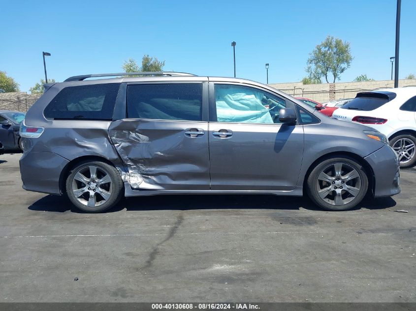 2015 Toyota Sienna Se Premium 8 Passenger VIN: 5TDXK3DCXFS598800 Lot: 40130608