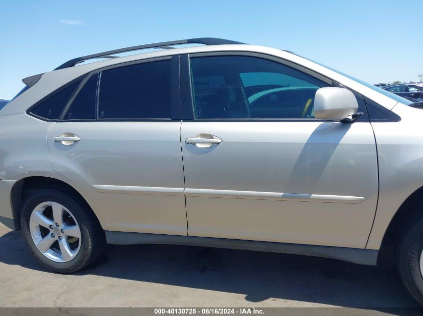 2007 Lexus Rx 350 VIN: JTJHK31U172026389 Lot: 40130725