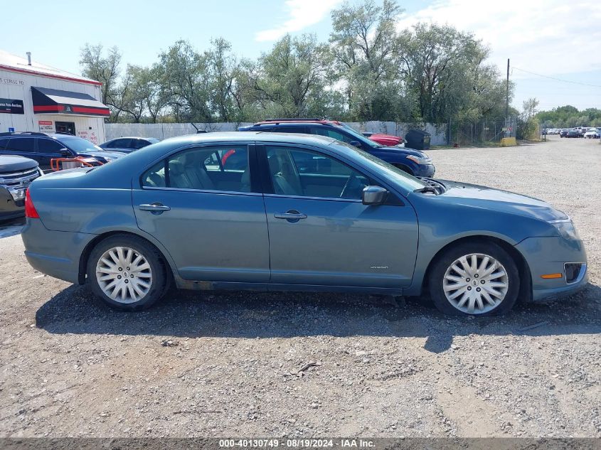 2011 Ford Fusion Hybrid VIN: 3FADP0L3XBR289268 Lot: 40130749