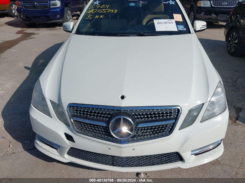 2012 Mercedes-Benz E 350 VIN: WDDHF5KB9CA568104 Lot: 40130769