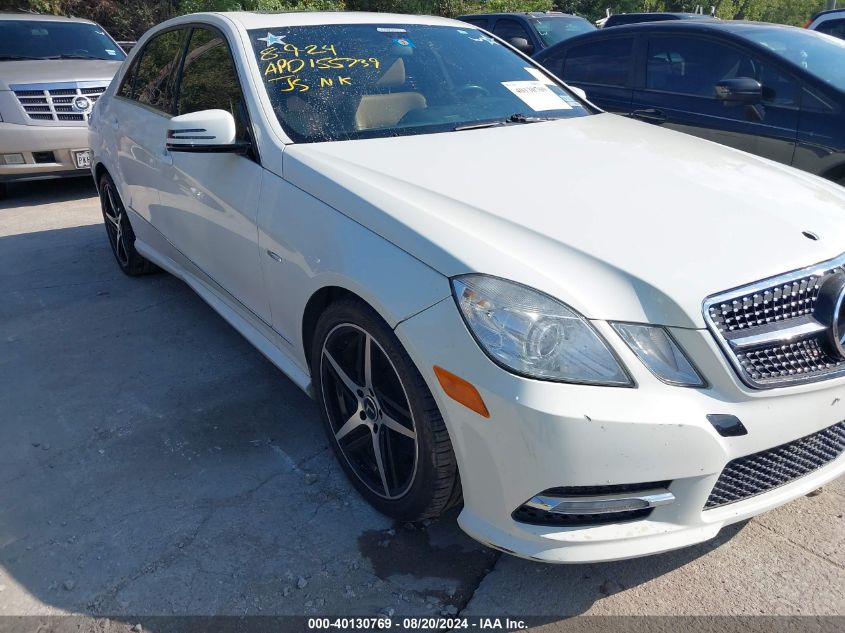 2012 Mercedes-Benz E 350 VIN: WDDHF5KB9CA568104 Lot: 40130769