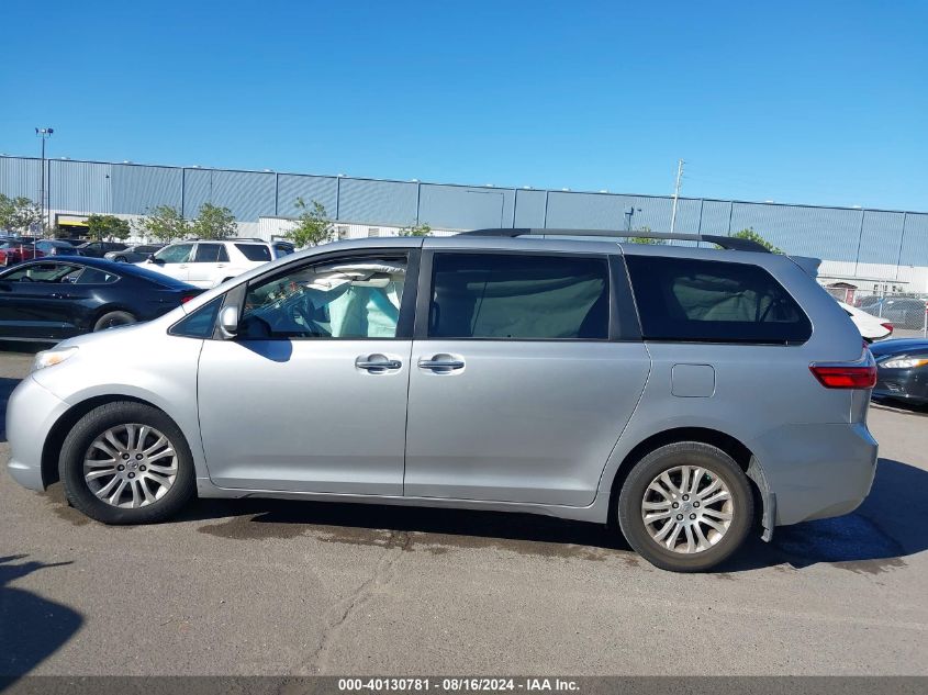 5TDYK3DC1FS530017 2015 Toyota Sienna Xle Premium 8 Passenger