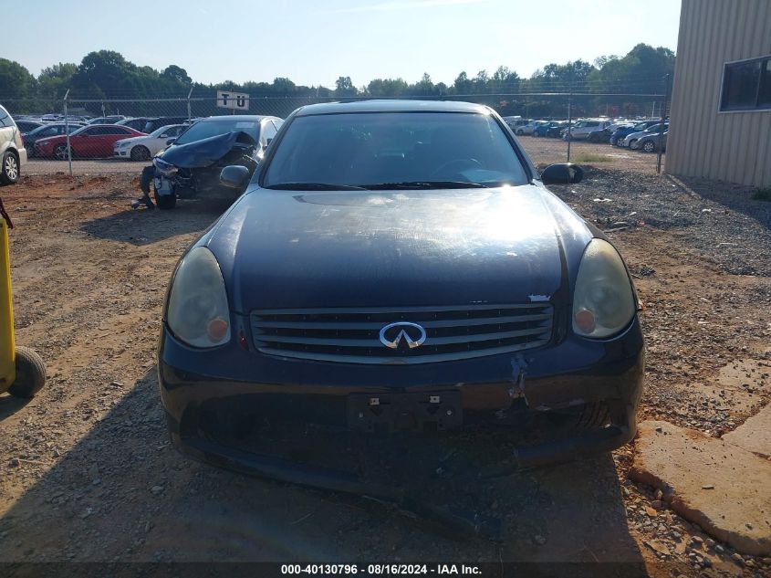 2006 Infiniti G35X VIN: JNKCV51F46M600843 Lot: 40130796