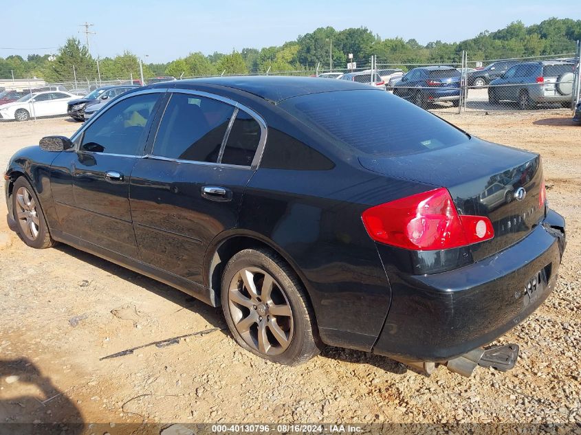 2006 Infiniti G35X VIN: JNKCV51F46M600843 Lot: 40130796