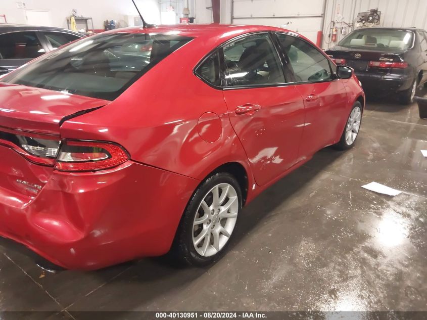 2013 Dodge Dart Rallye VIN: 1C3CDFBH1DD219253 Lot: 40130951