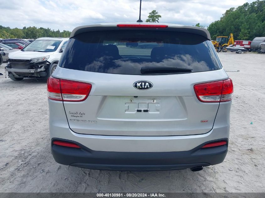 2018 Kia Sorento 2.4L L VIN: 5XYPG4A34JG370759 Lot: 40130981