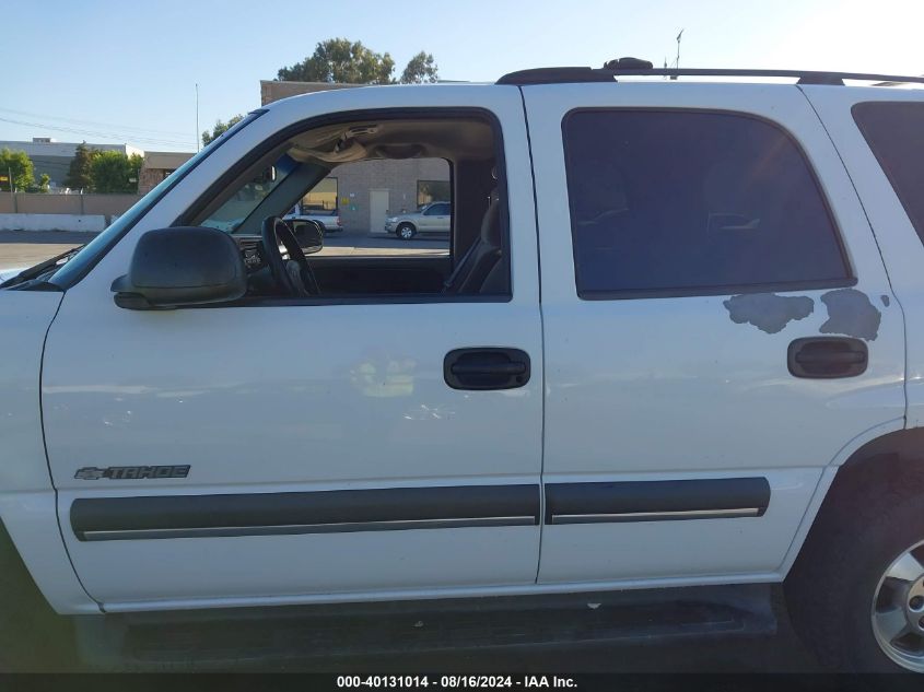 2003 Chevrolet Tahoe C1500 VIN: 1GNEC13VX3J299111 Lot: 40131014