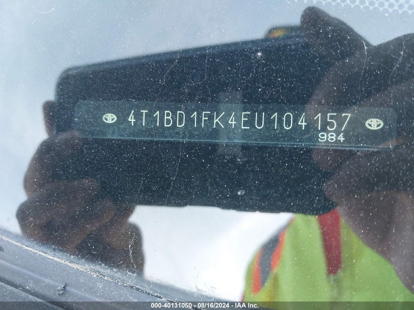 2014 TOYOTA CAMRY HYBRID XLE - 4T1BD1FK4EU104157