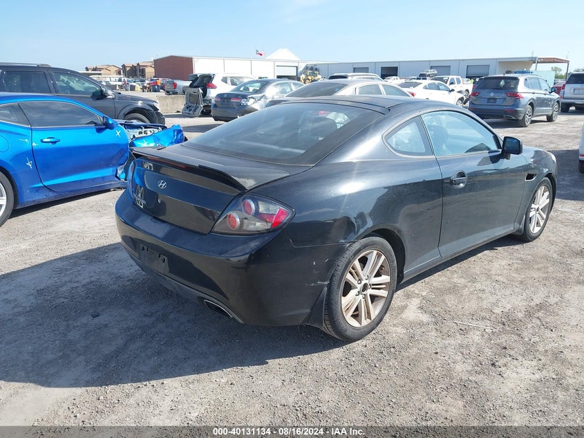2008 Hyundai Tiburon Gs VIN: KMHHM66D28U294831 Lot: 40131134
