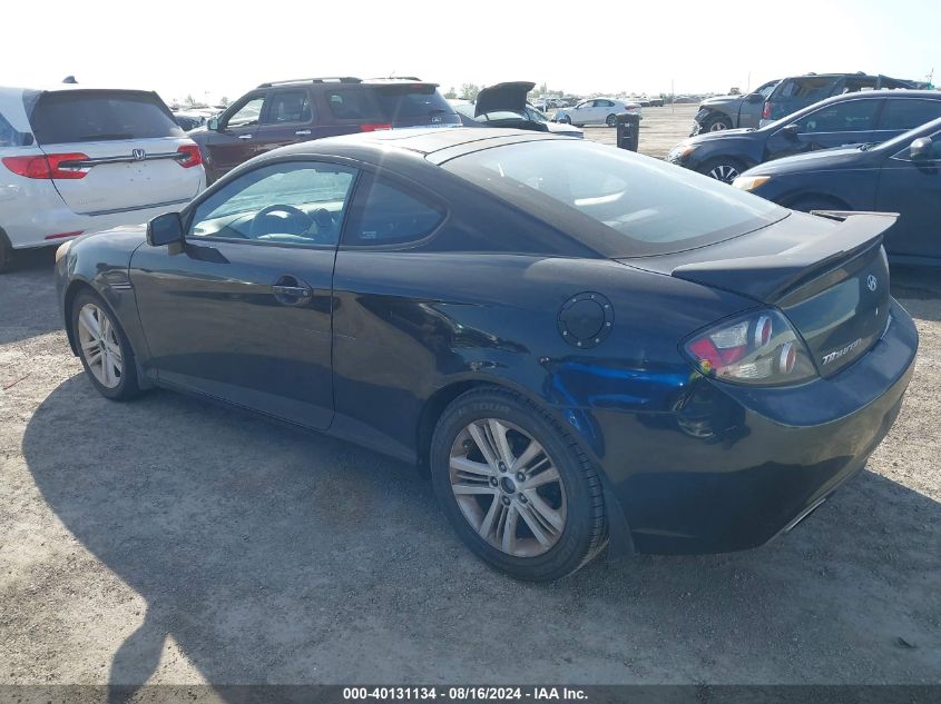 2008 Hyundai Tiburon Gs VIN: KMHHM66D28U294831 Lot: 40131134
