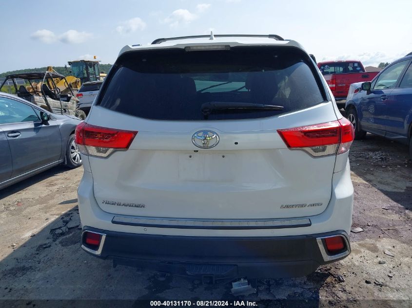 2018 TOYOTA HIGHLANDER LIMITED - 5TDDZRFH9JS872703