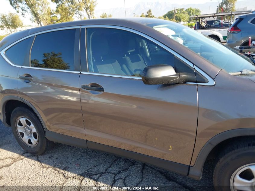 2013 Honda Cr-V Lx VIN: 3CZRM3H32DG710654 Lot: 40131284