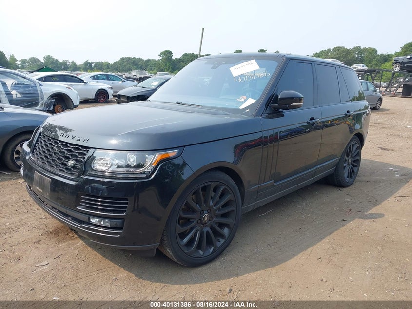 VIN SALGS2FE6HA357186 2017 LAND ROVER RANGE ROVER 5.0L V8 SUPERCHARGED