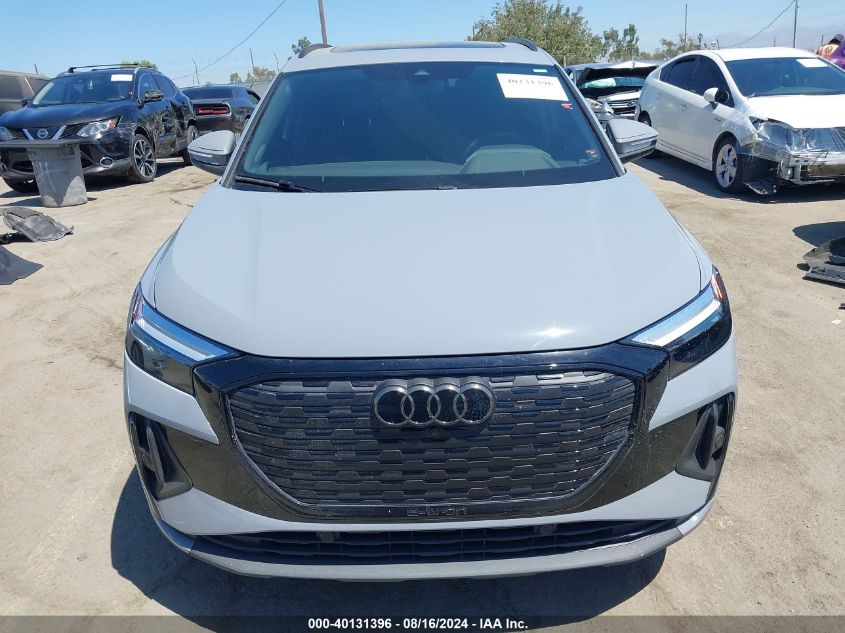 2023 Audi Q4 E-Tron Premium Plus 50 Quattro VIN: WA1L2BFZ5PP046119 Lot: 40131396