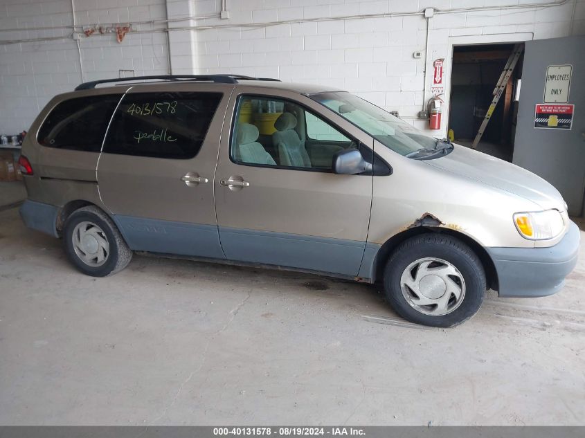 2001 Toyota Sienna VIN: 4P3ZF13C71U353043 Lot: 40131578