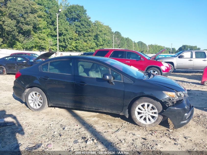 2012 Honda Civic Ex-L VIN: 19XFB2F90CE028916 Lot: 40131598