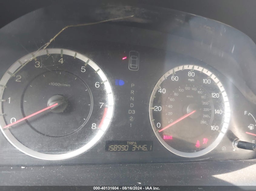 2011 Honda Accord 2.4 Ex-L VIN: 1HGCP2F80BA002962 Lot: 40131604