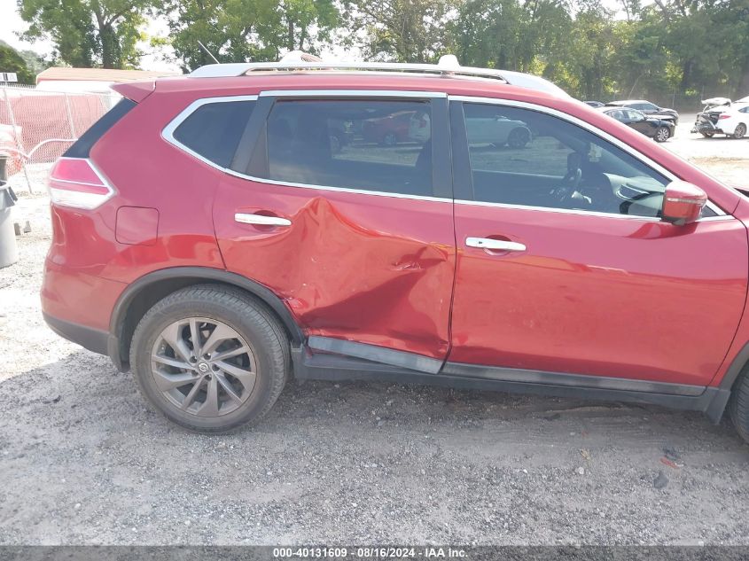 2016 Nissan Rogue Sl VIN: 5N1AT2MT1GC747767 Lot: 40131609