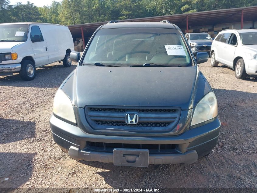 2005 Honda Pilot Exl VIN: 5FNYF18515B026168 Lot: 40131649