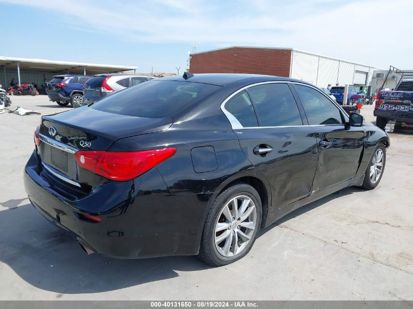 2015 Infiniti Q50 Premium VIN: JN1BV7AR4FM399192 Lot: 40131650