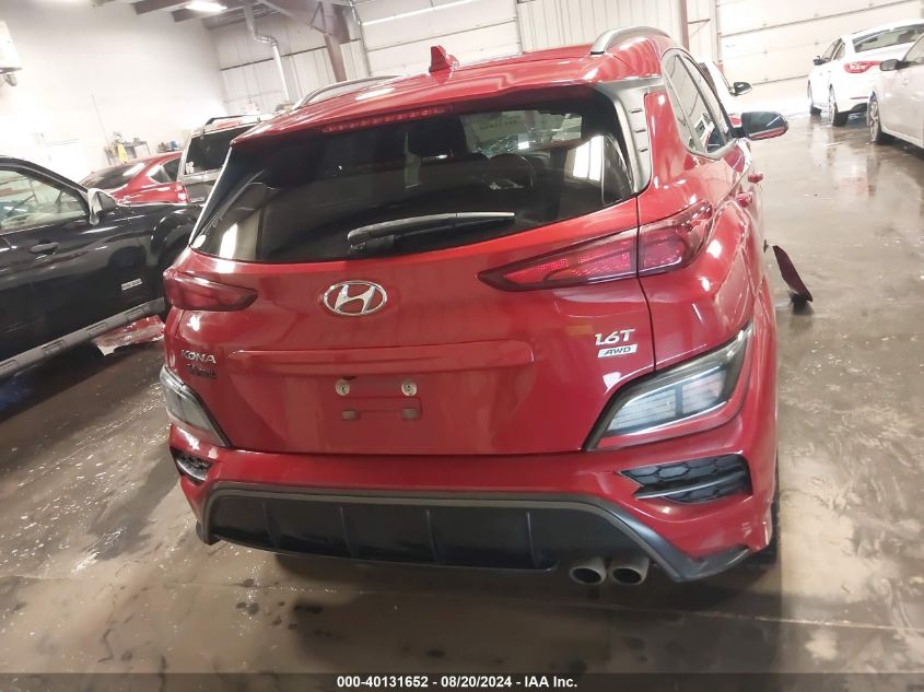 2022 Hyundai Kona N Line VIN: KM8K3CA35NU799957 Lot: 40131652