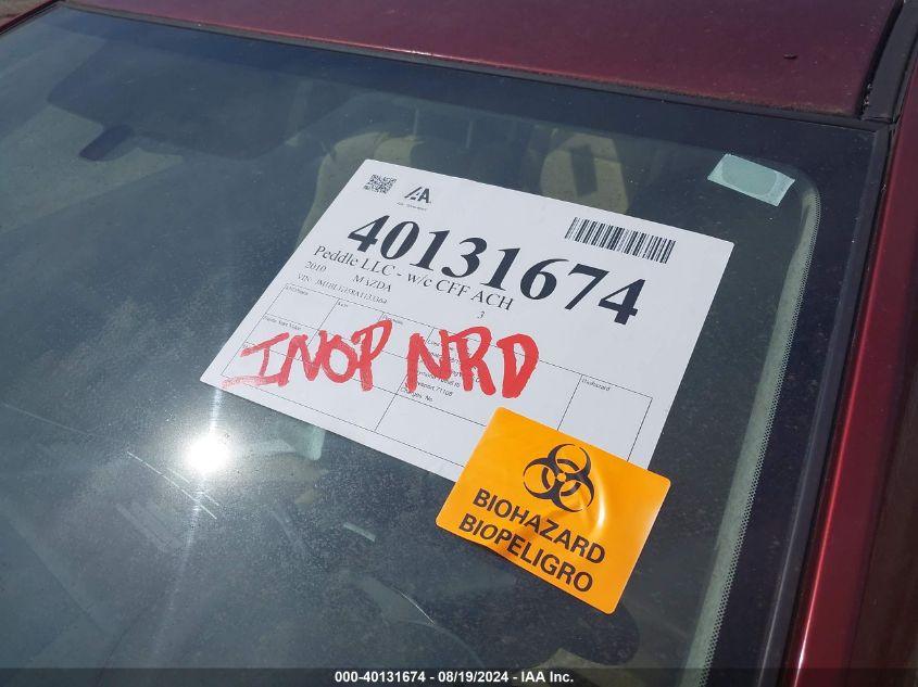 2010 Mazda Mazda3 S Sport VIN: JM1BL1H58A1133364 Lot: 40131674