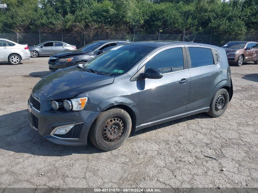 2013 Chevrolet Sonic Rs Manual VIN: 1G1JH6SB5D4160672 Lot: 40131678