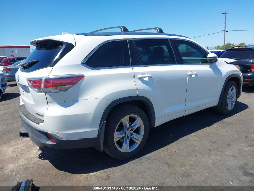 2015 TOYOTA HIGHLANDER LIMITED V6 - 5TDDKRFH1FS175716