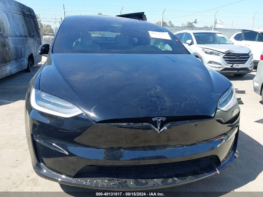 2023 Tesla Model X Plaid Tri Motor All-Wheel Drive VIN: 7SAXCBE61PF403563 Lot: 40131817