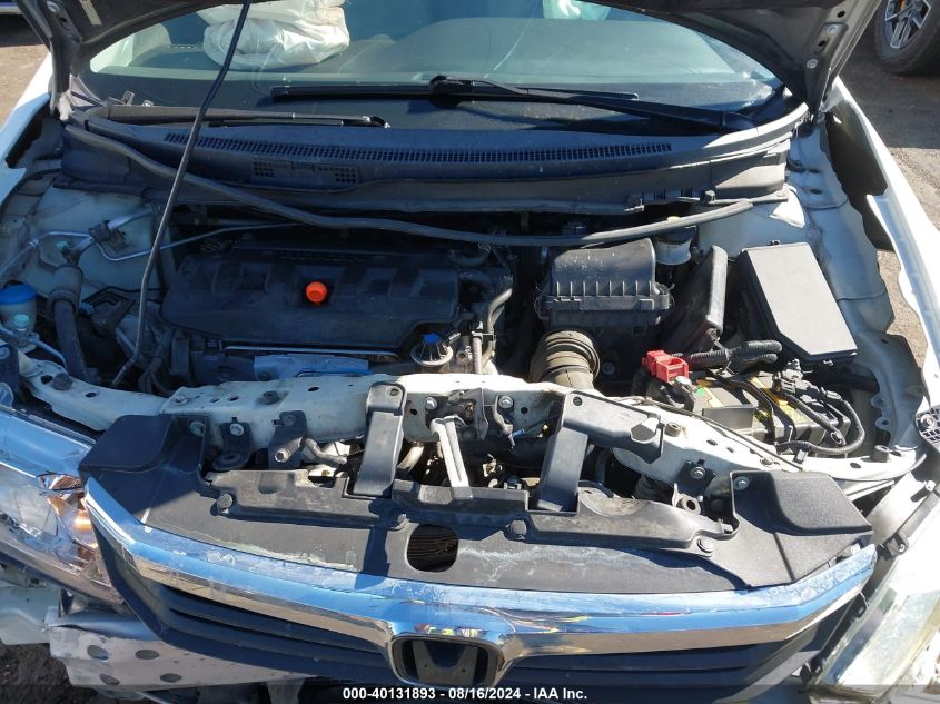 2012 Honda Civic Lx VIN: 2HGFB2F58CH582353 Lot: 40131893