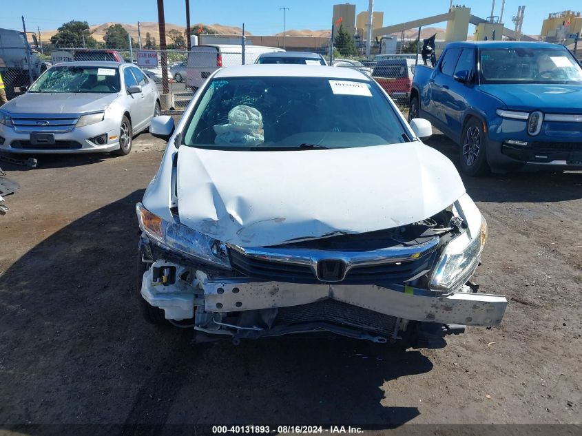 2012 Honda Civic Lx VIN: 2HGFB2F58CH582353 Lot: 40131893