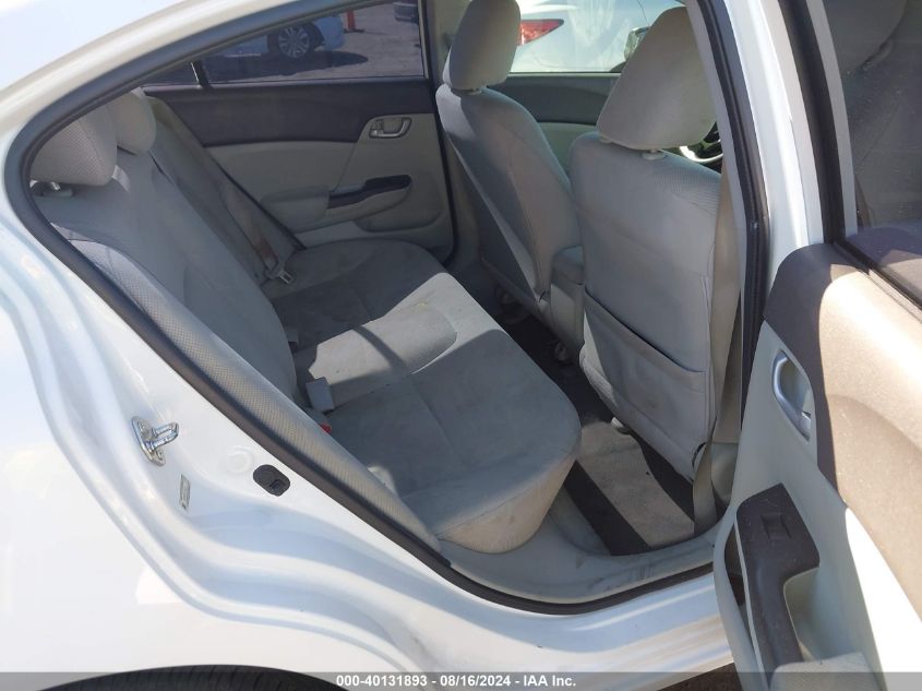 2012 Honda Civic Lx VIN: 2HGFB2F58CH582353 Lot: 40131893