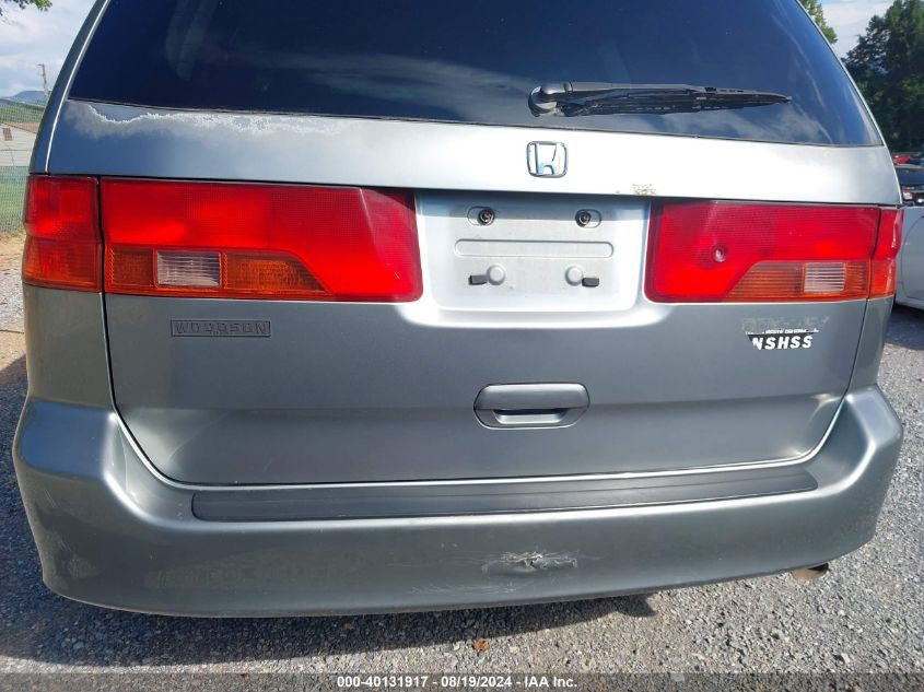 2000 Honda Odyssey Lx VIN: 2HKRL1850YH538829 Lot: 40131917