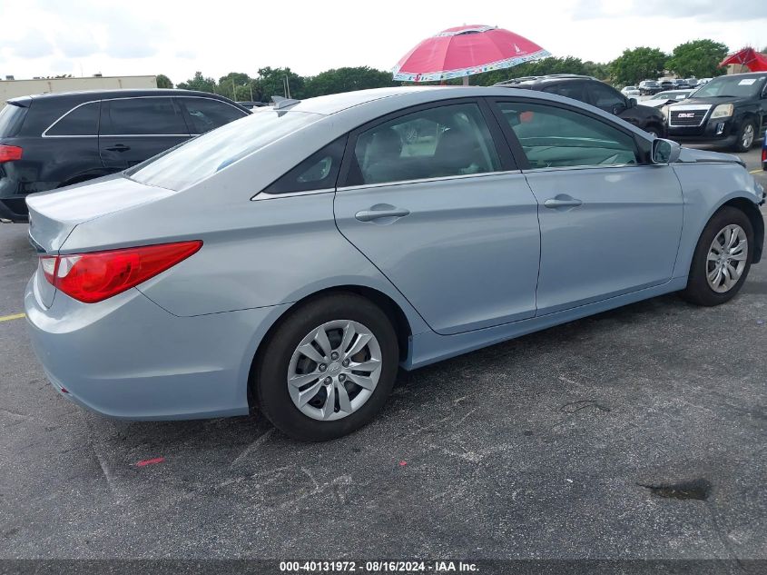 2012 Hyundai Sonata Gls VIN: 5NPEB4AC7CH381224 Lot: 40131972