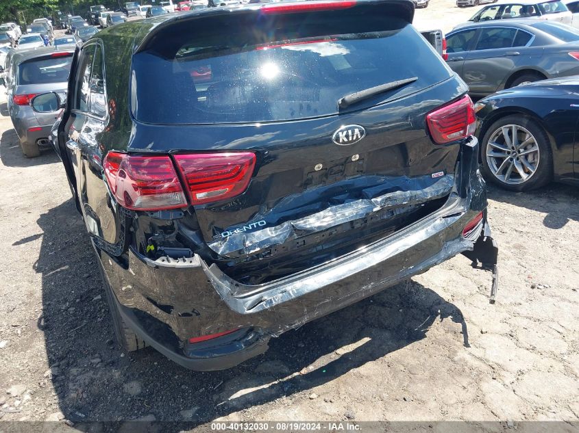 2019 Kia Sorento 2.4L Lx VIN: 5XYPG4A36KG515981 Lot: 40132030