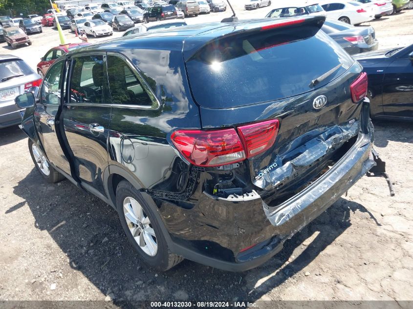 2019 Kia Sorento 2.4L Lx VIN: 5XYPG4A36KG515981 Lot: 40132030