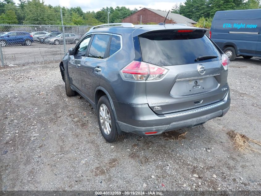 2016 Nissan Rogue Sv VIN: KNMAT2MV5GP655561 Lot: 40132059